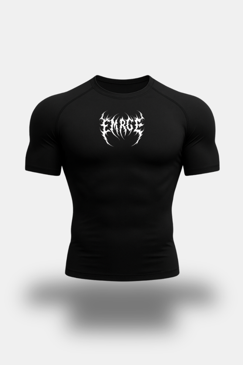 EMR018 NOCTURNE COMPRESSION TEE (BLACK)