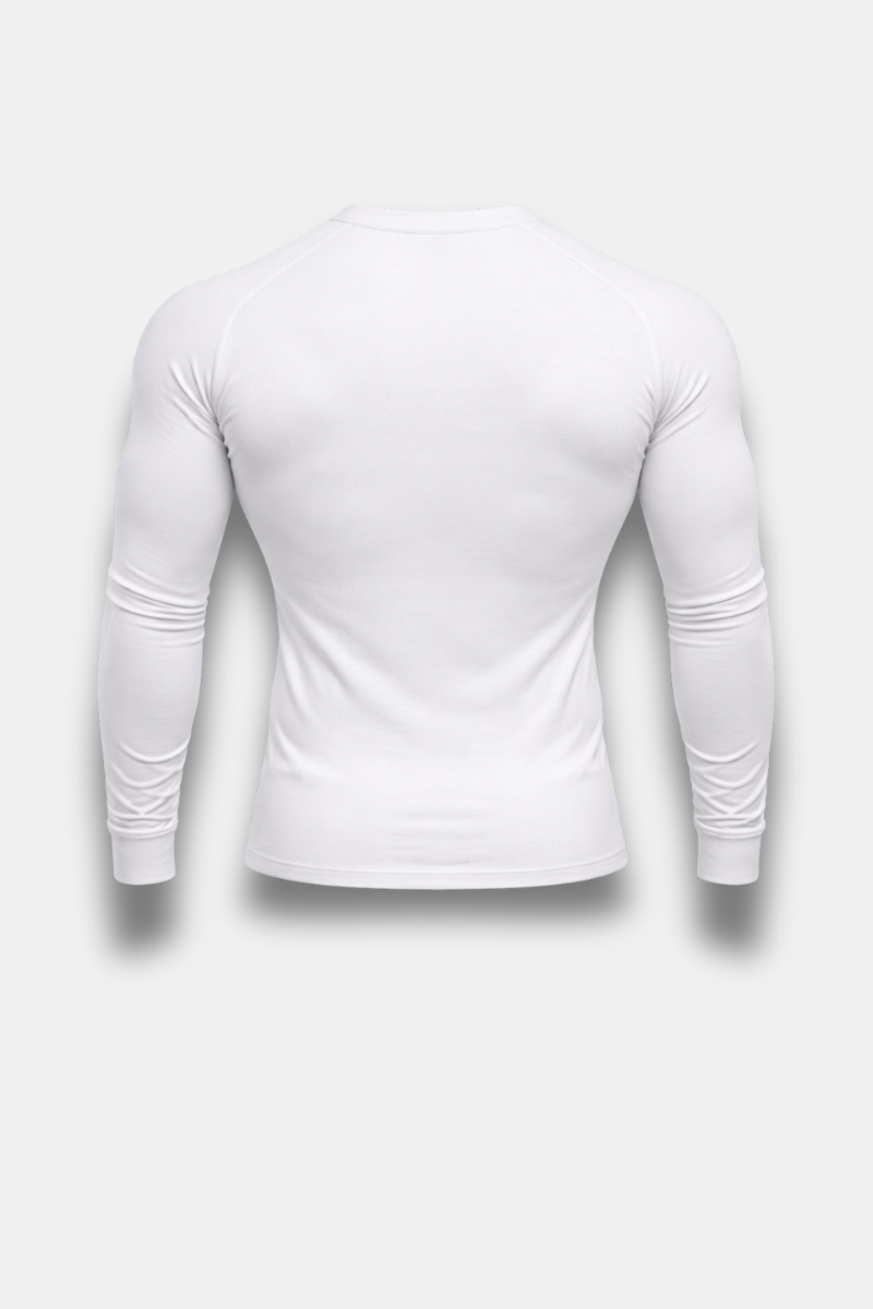 EMR025 Essentials Long Sleeve Compression (White)