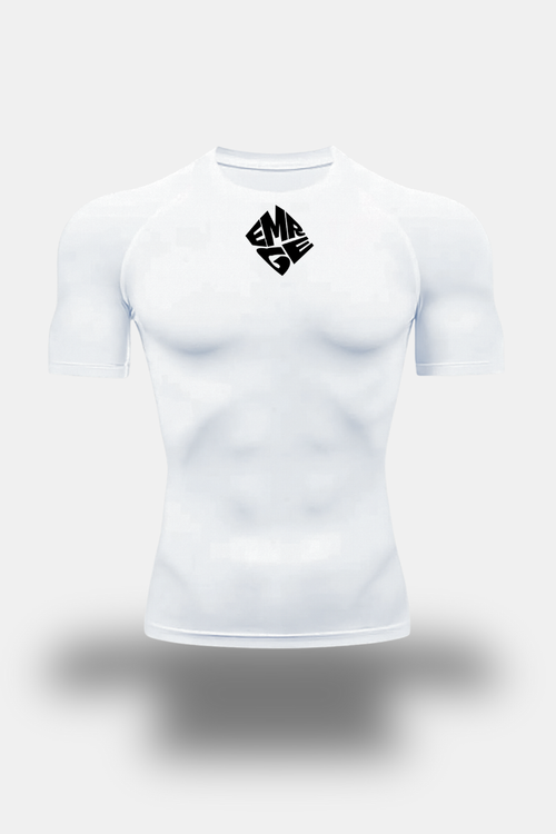 EMR011 Essential Compression Tee (White)