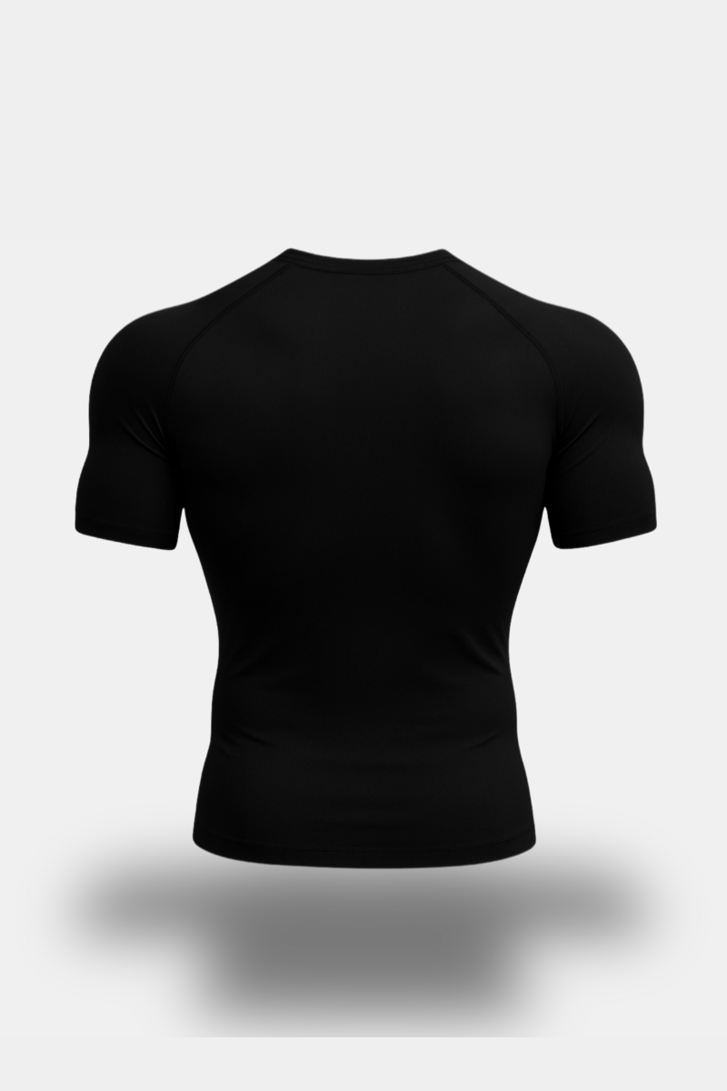 EMR008 Essential Compression Tee (Black)