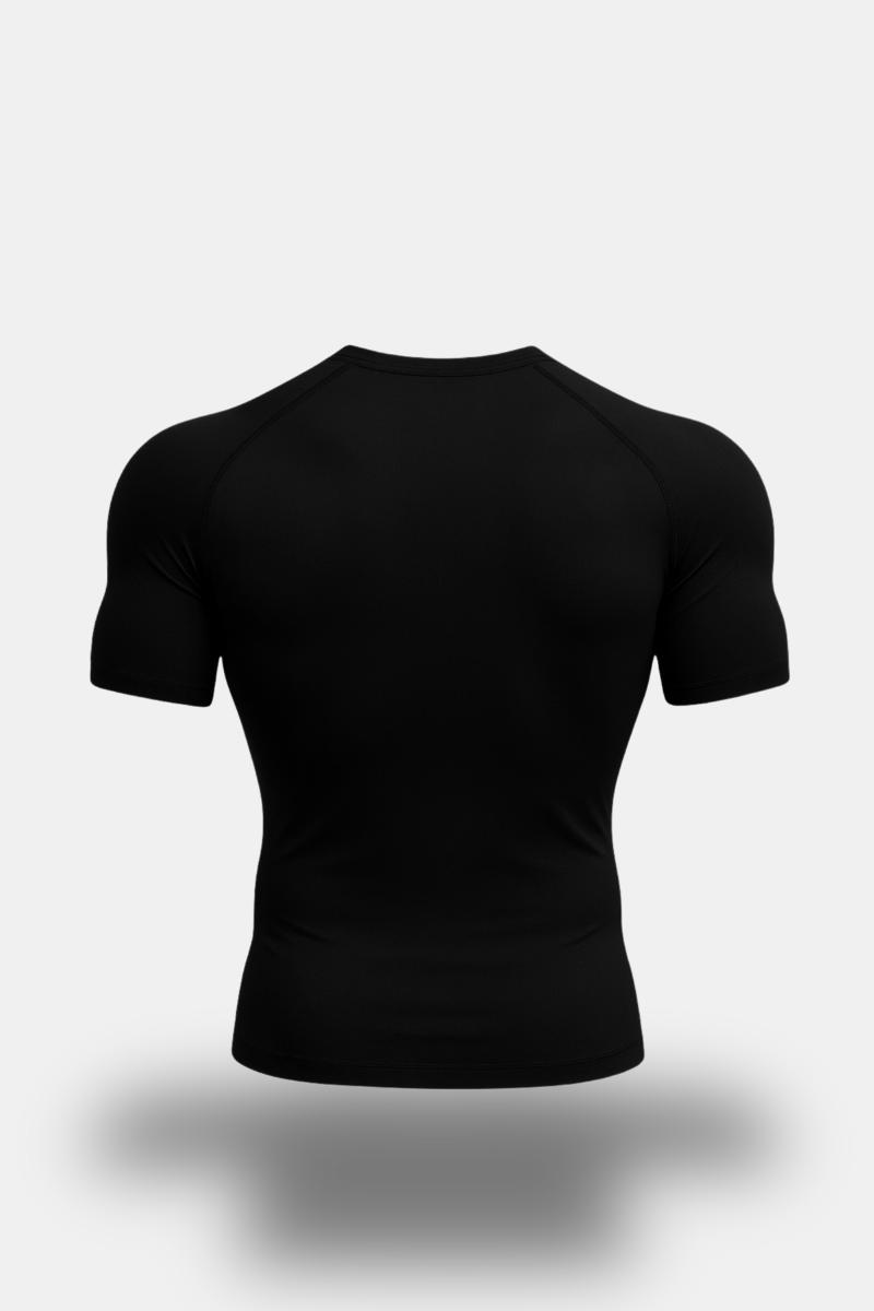 EMR010 Essential Compression Tee (Black)