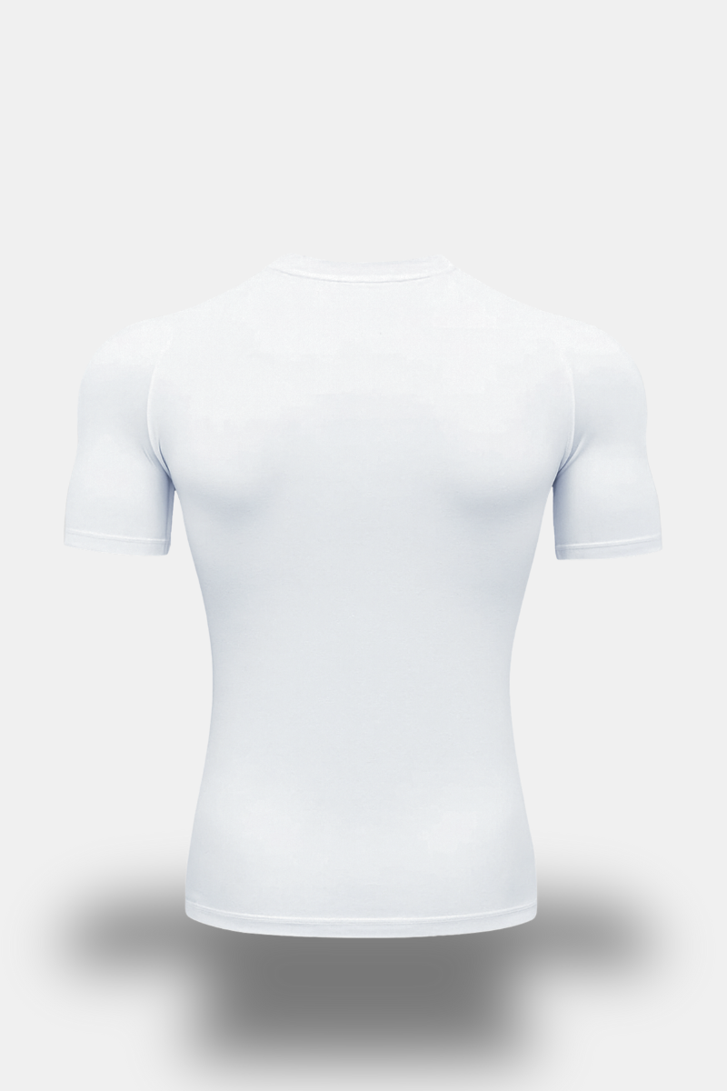 EMR011 Essential Compression Tee (White)